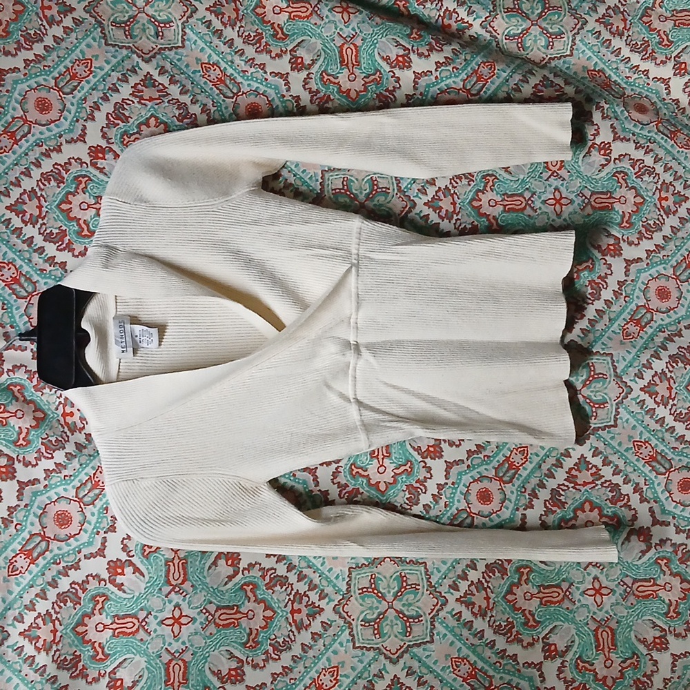 Methode Soft White Bodycon Top, Size S